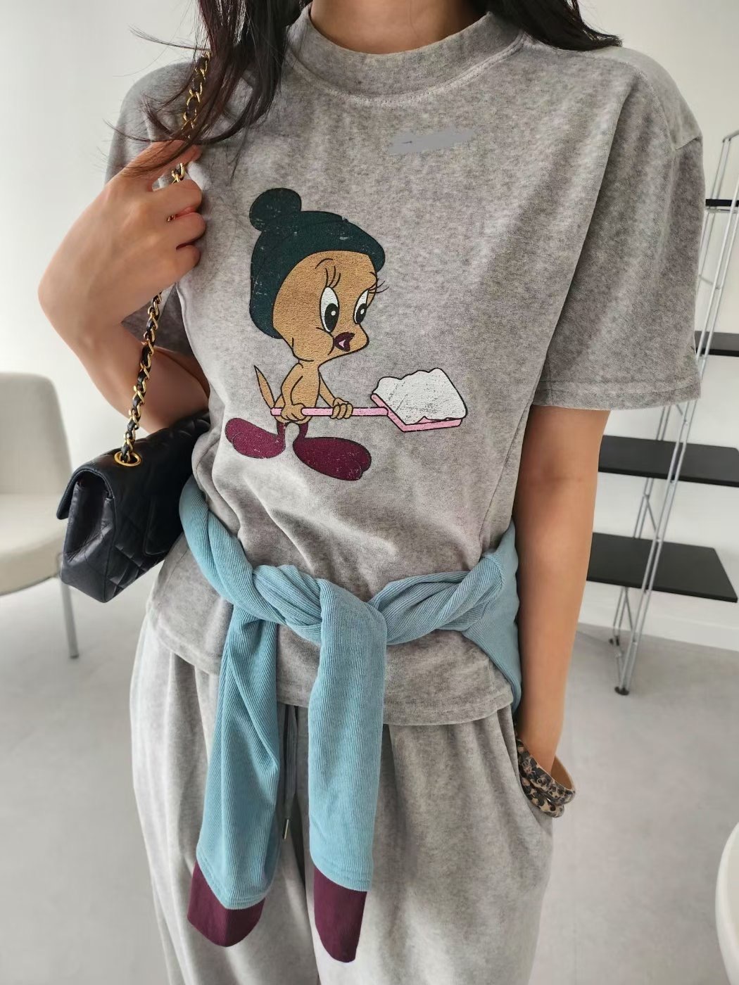 LAYERING韓國直郵㊣女士新款熱賣推薦26春夏休閑真品職業T恤LAYERINGT恤圖色4