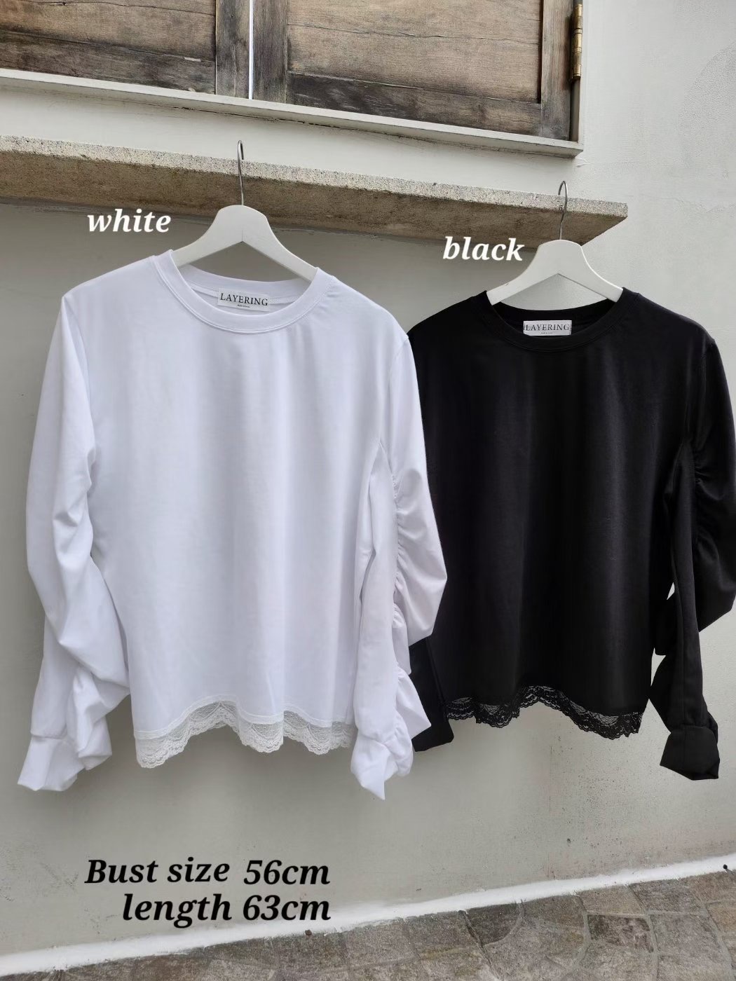 LAYERING東大門直郵㊣女士新款推薦真品時尚人氣職業長袖T恤LAYERING長袖T恤