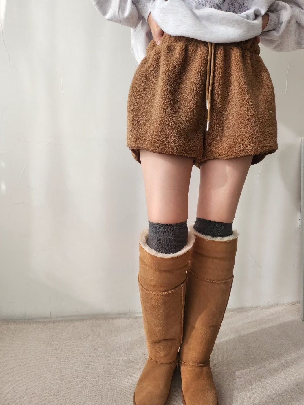 LAYERING㊣東大門實拍女士新品熱賣休閑人氣真品時尚推薦短褲LAYERING短褲圖色1