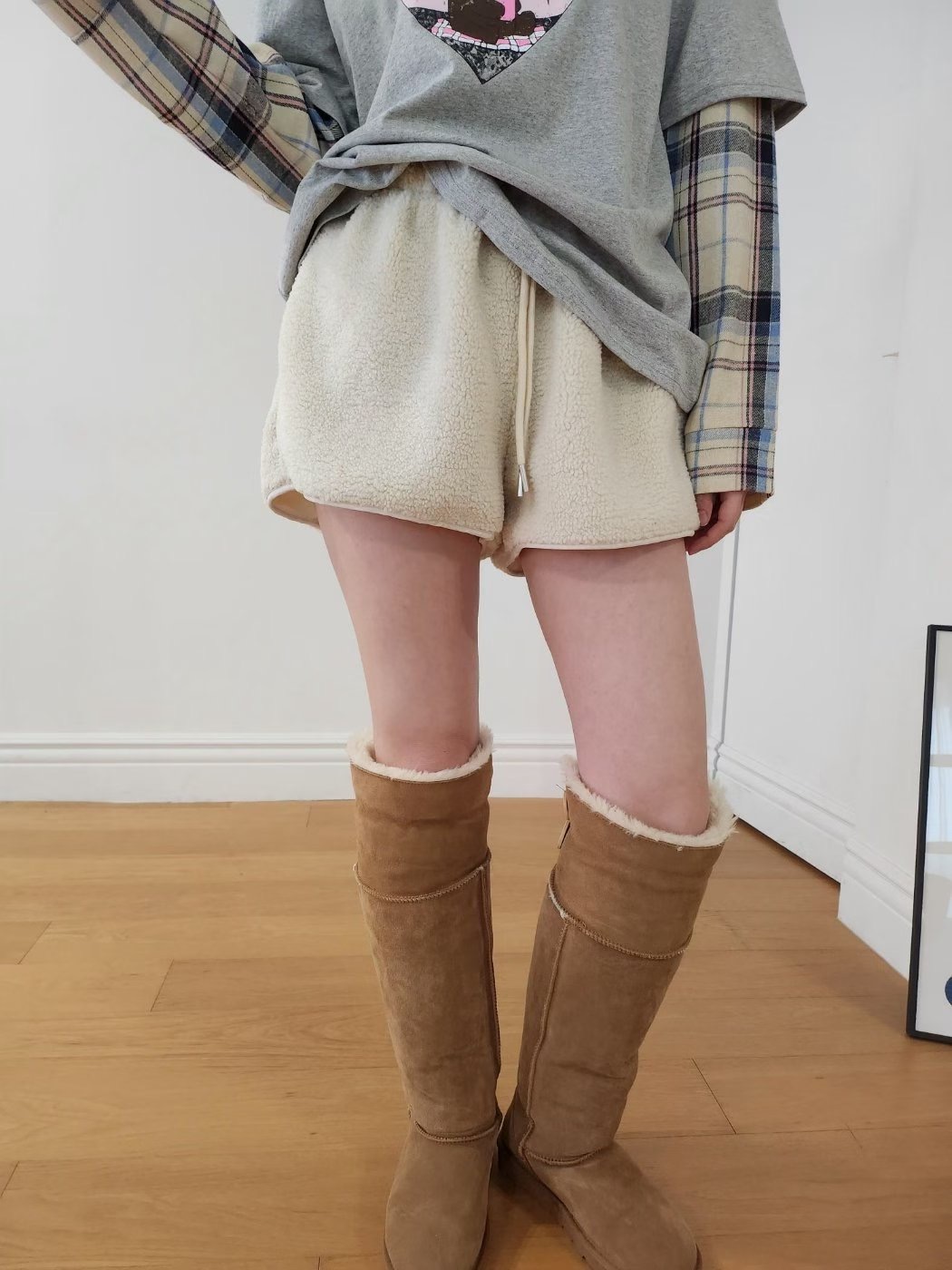 LAYERING㊣東大門實拍女士新品熱賣休閑人氣真品時尚推薦短褲LAYERING短褲圖色3