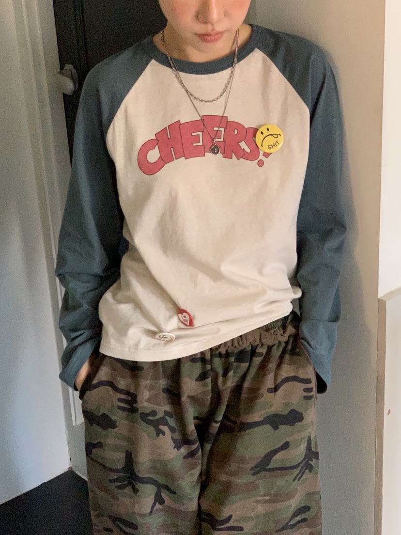 SUNDER MARKET韓國代購㊣女裝新款休閑推薦時尚熱賣長袖T恤SUNDER MARKET長袖T恤圖色3