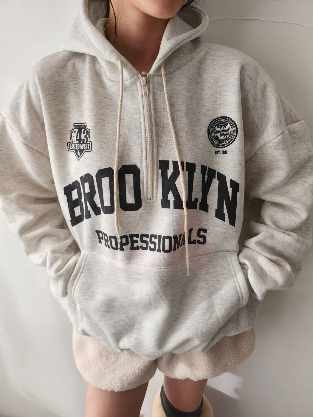 LAYERING㊣東大門代購女裝新品26春夏休閑真品職業衛衣兜帽LAYERING衛衣圖色1