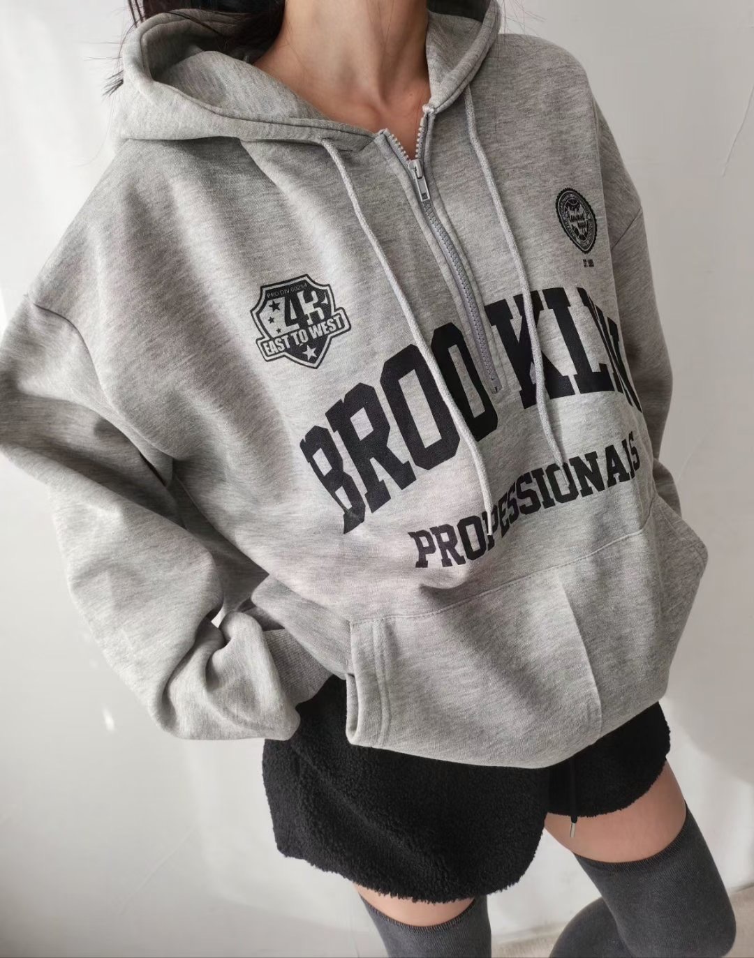 LAYERING㊣東大門代購女裝新品26春夏休閑真品職業衛衣兜帽LAYERING衛衣圖色2