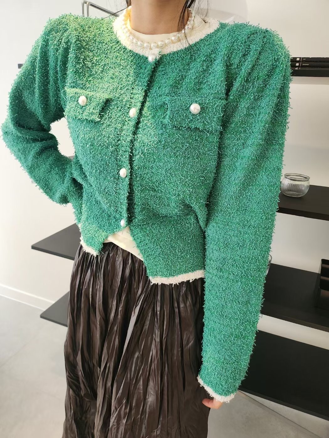 LAYERING東大門直郵㊣女士新品人氣推薦熱賣時尚針織衫口袋LAYERING針織衫圖色3