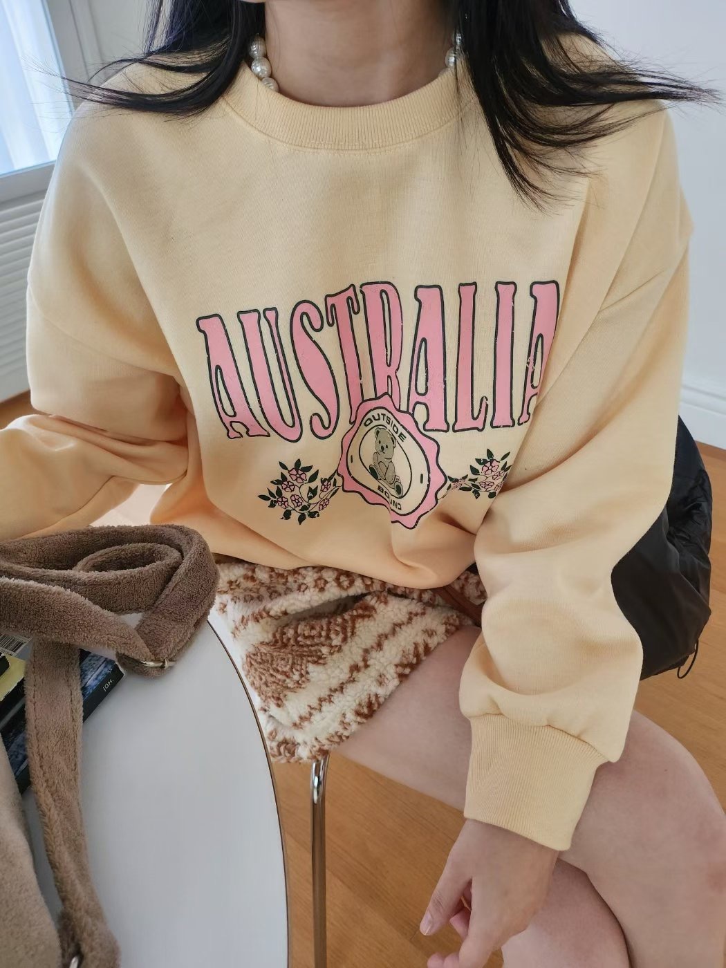 LAYERING韓國代購㊣女裝新品時尚26春夏推薦熱賣人氣職業衛衣LAYERING衛衣圖色3