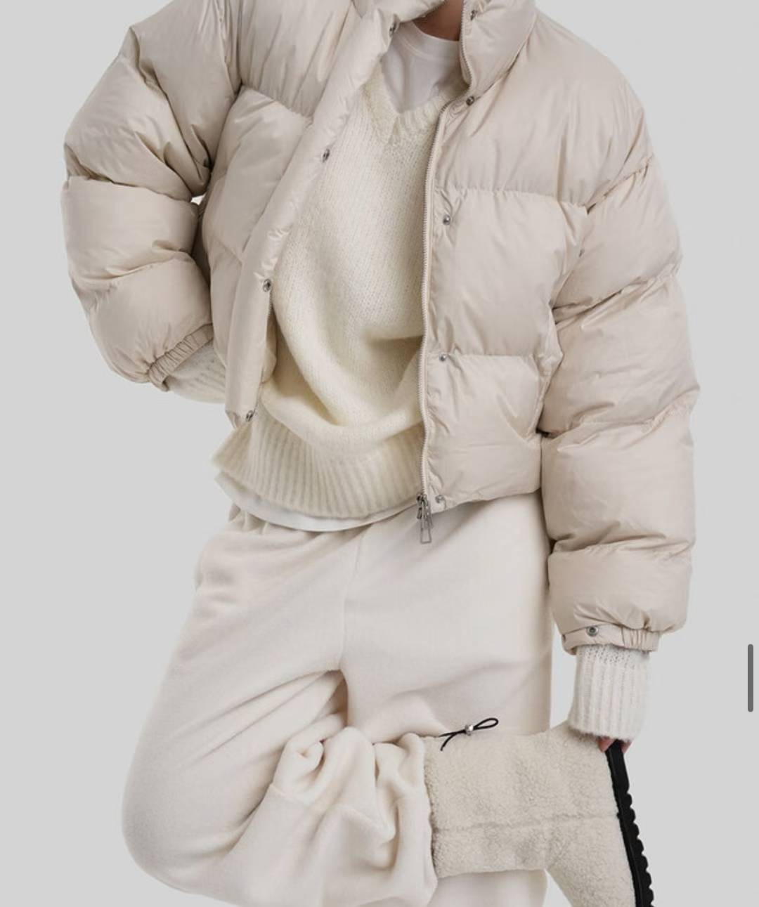 JOA東大門直郵㊣女裝新品時尚人氣真品26春夏熱賣短款棉服填充JOA短款棉服圖色2