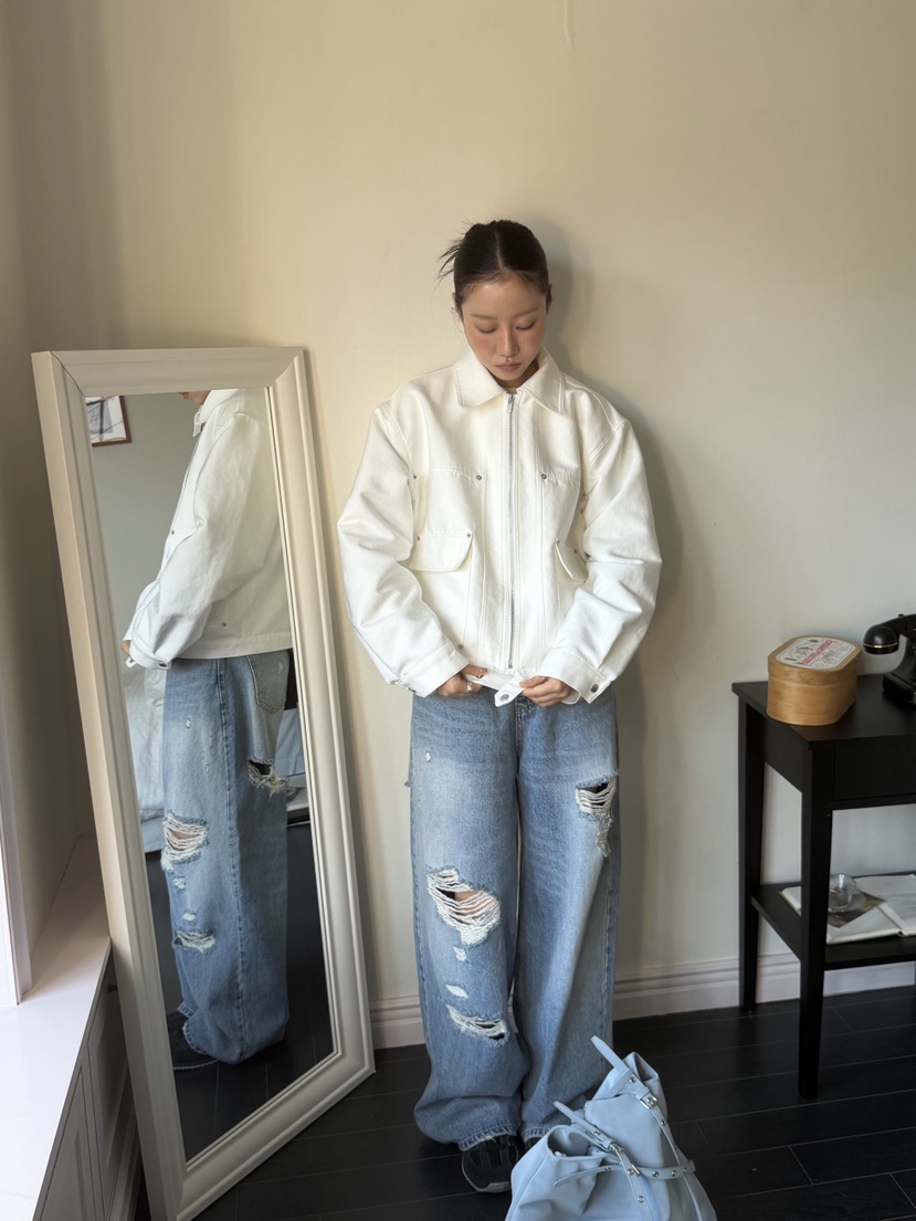 SUNDER MARKET㊣東大門實拍女裝新款26春夏人氣時尚熱賣夾克SUNDER MARKET夾克