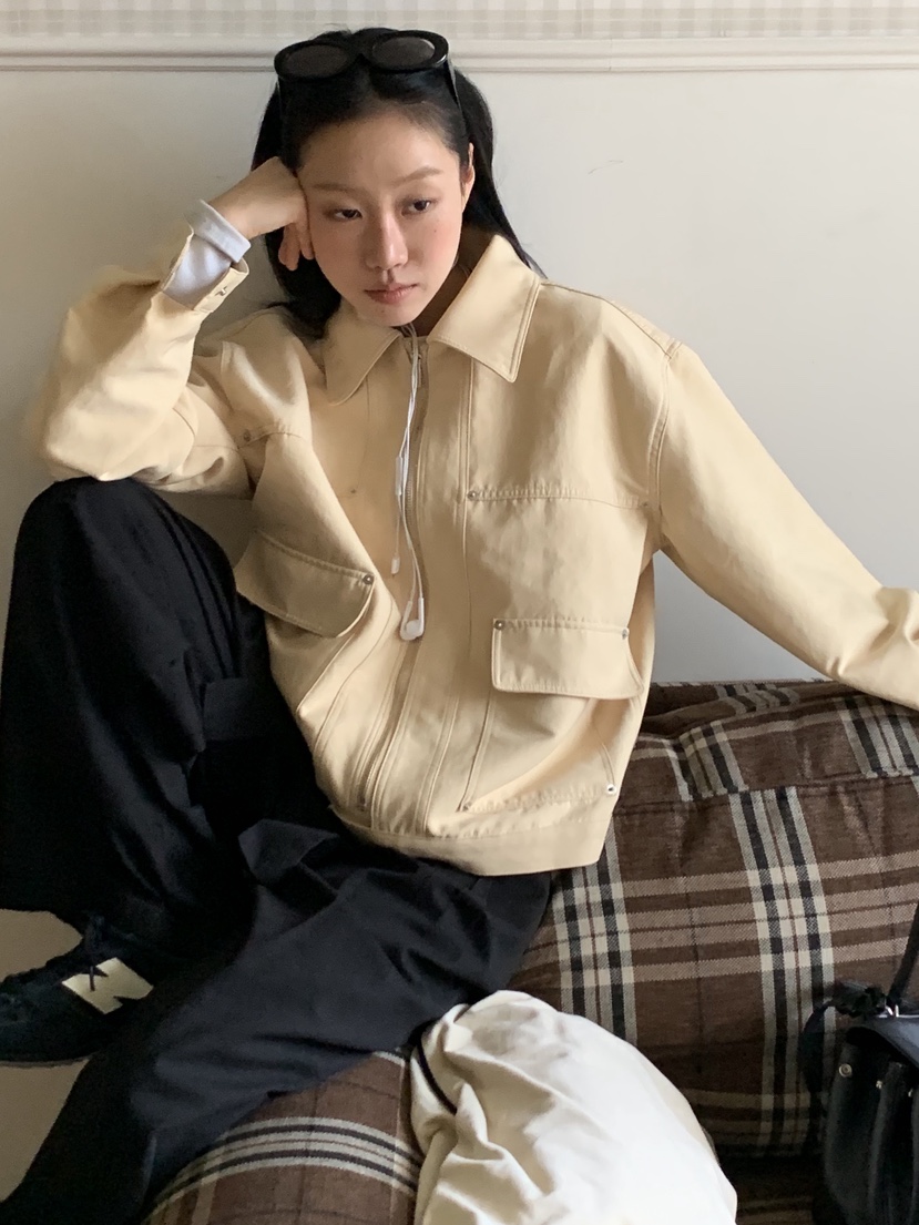 SUNDER MARKET㊣東大門實拍女裝新款26春夏人氣時尚熱賣夾克SUNDER MARKET夾克