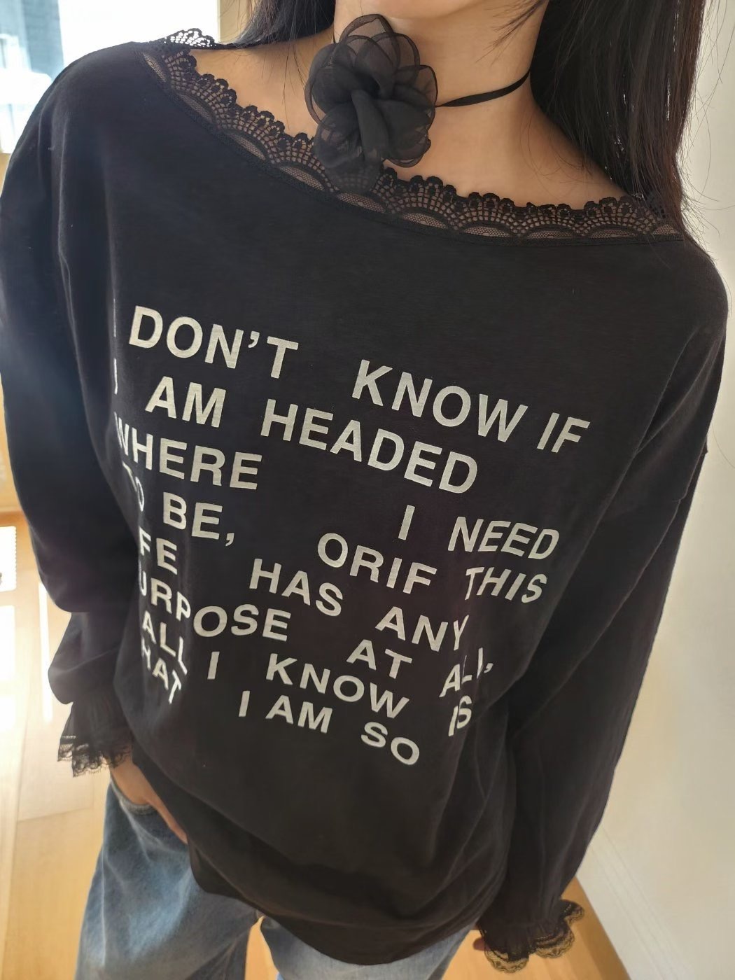 LAYERING東大門直郵㊣女裝新款休閑職業真品人氣推薦長袖T恤LAYERING長袖T恤