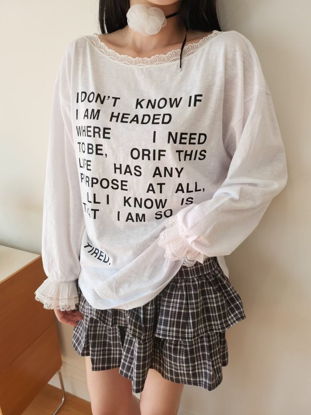 LAYERING東大門直郵㊣女裝新款休閑職業真品人氣推薦長袖T恤LAYERING長袖T恤圖色2