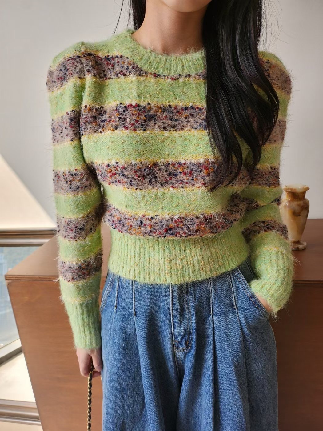 LAYERING㊣東大門代購女士新品推薦時尚熱賣26春夏人氣針織衫LAYERING針織衫圖色2