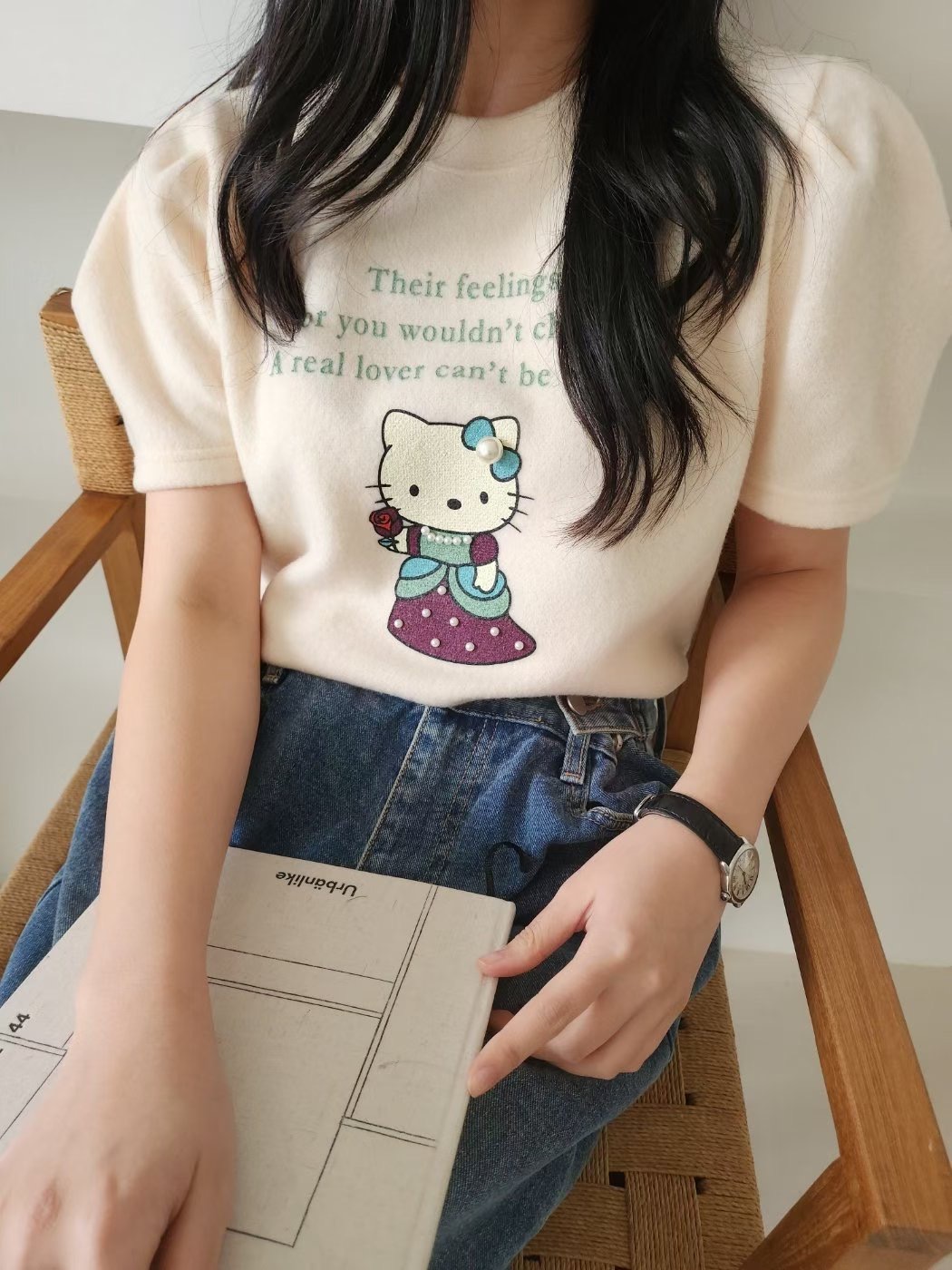 LAYERING㊣東大門代購女裝新款真品人氣休閑26春夏職業熱賣T恤LAYERINGT恤圖色4