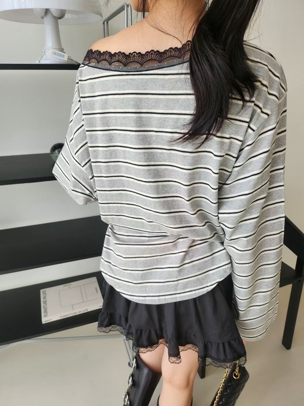 LAYERING㊣東大門實拍女士新品職業26春夏人氣熱賣推薦長袖T恤LAYERING長袖T恤