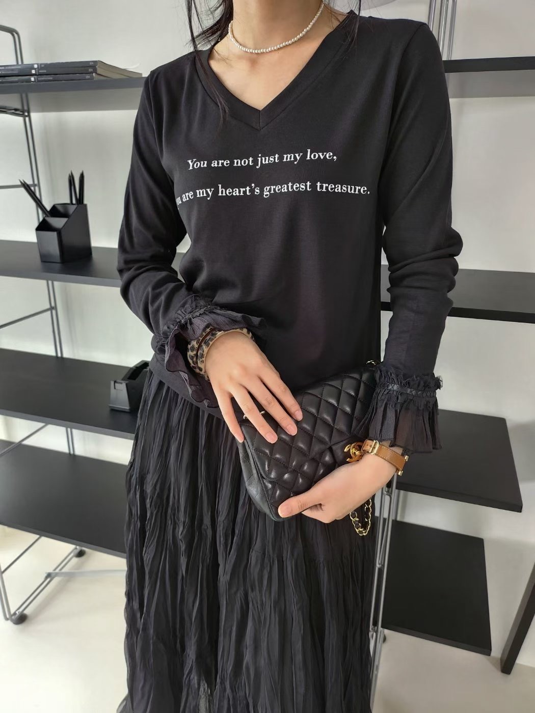 LAYERING東大門直郵㊣女裝新款26春夏人氣休閑時尚熱賣長袖T恤LAYERING長袖T恤圖色2