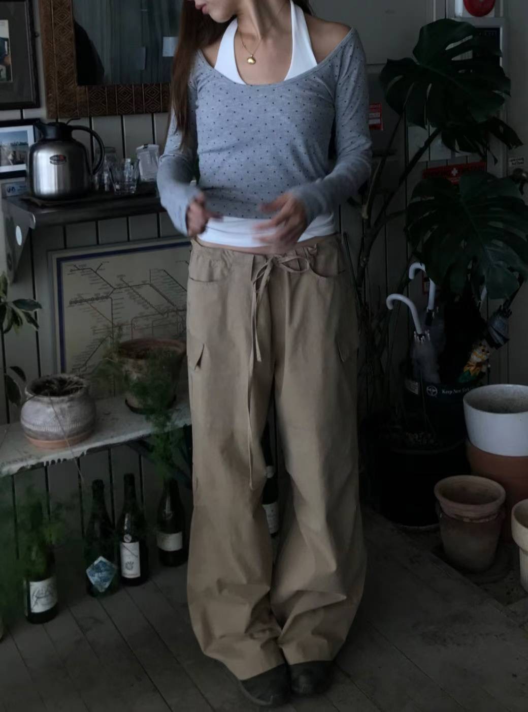 JOA㊣東大門實拍女士新款熱賣推薦時尚26春夏真品休閑休閑褲JOA休閑褲