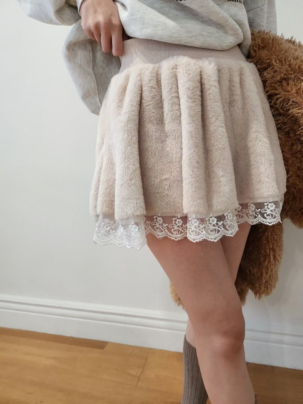 LAYERING韓國直郵㊣女裝新品熱賣時尚真品休閑職業推薦短裙LAYERING短裙圖色1