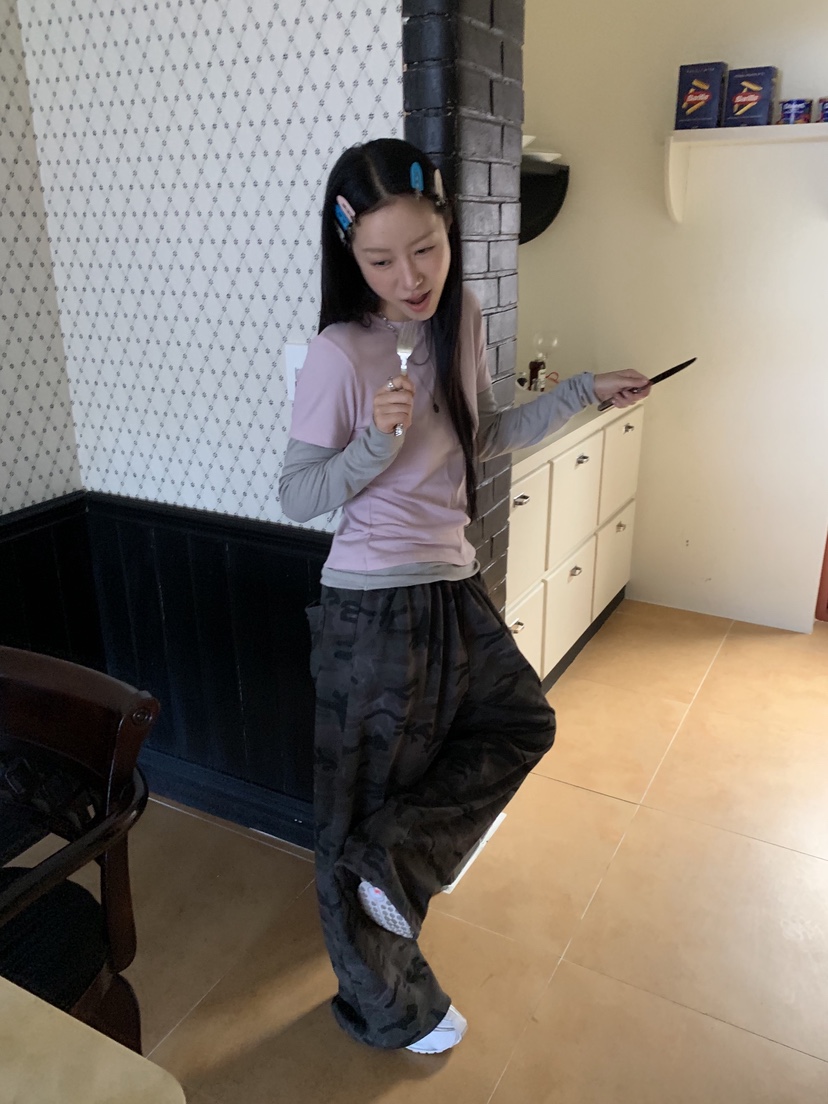 SUNDER MARKET韓國代購㊣女裝新款人氣熱賣職業長袖T恤假兩件SUNDER MARKET長袖T恤