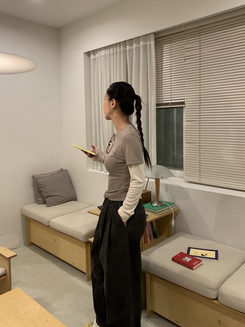 SUNDER MARKET韓國代購㊣女裝新款人氣熱賣職業長袖T恤假兩件SUNDER MARKET長袖T恤