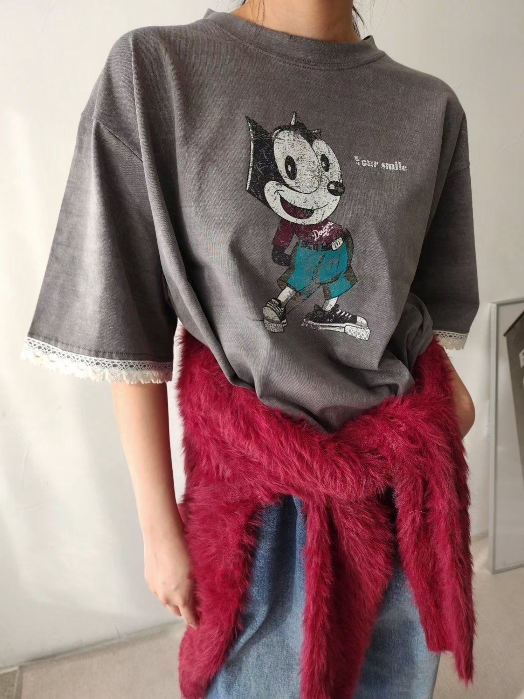 LAYERING㊣東大門實拍女裝新品真品推薦休閑職業人氣時尚T恤LAYERINGT恤圖色1