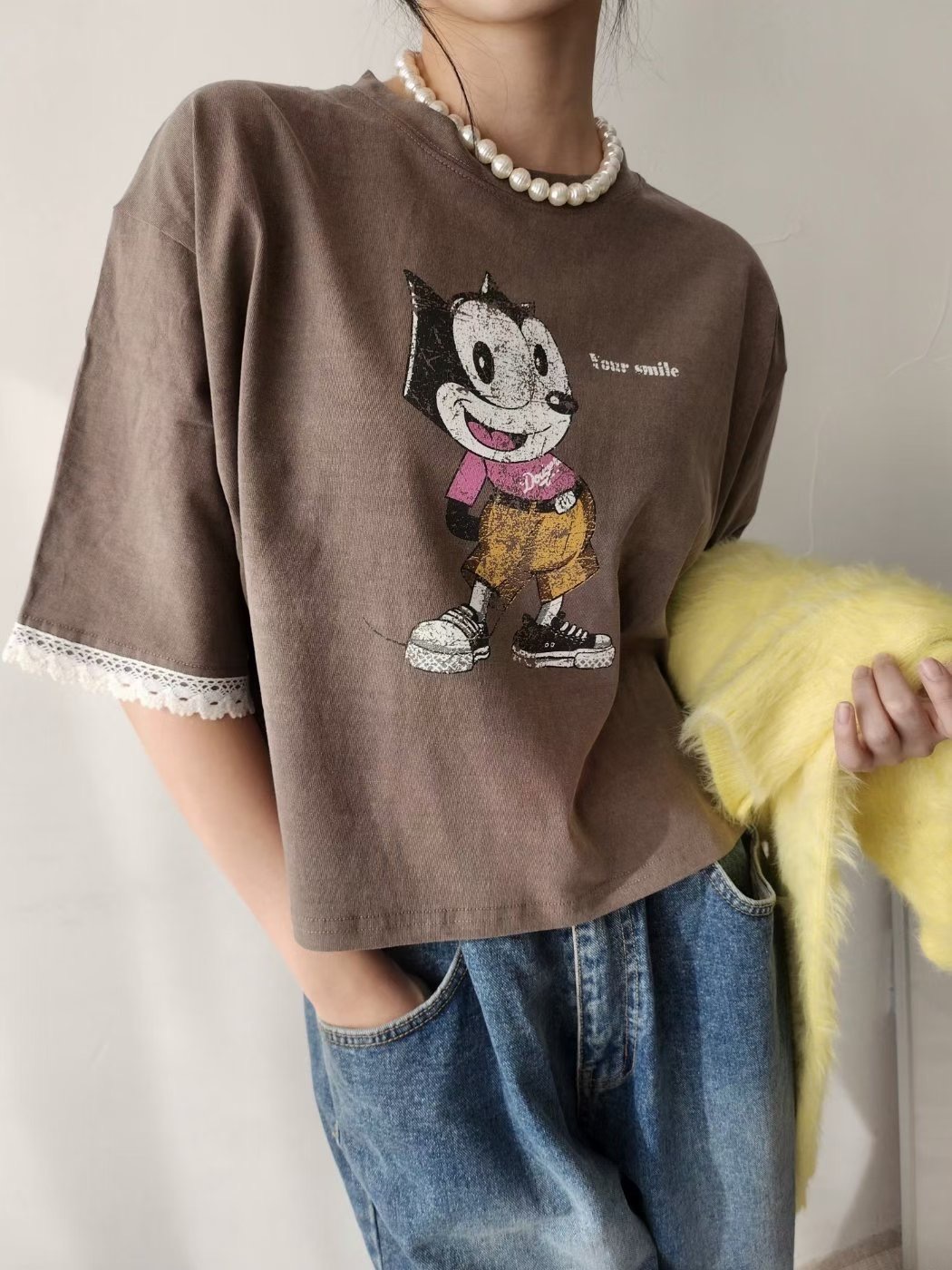 LAYERING㊣東大門實拍女裝新品真品推薦休閑職業人氣時尚T恤LAYERINGT恤圖色3