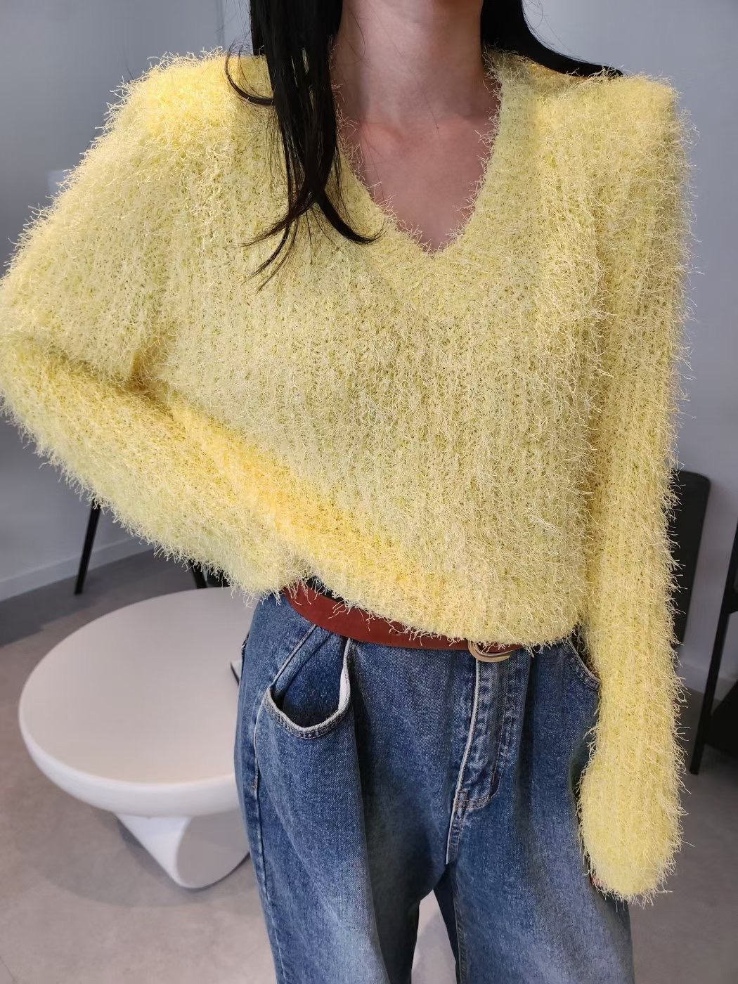 LAYERING韓國直郵㊣女士新款熱賣職業推薦休閑人氣真品針織衫LAYERING針織衫圖色1