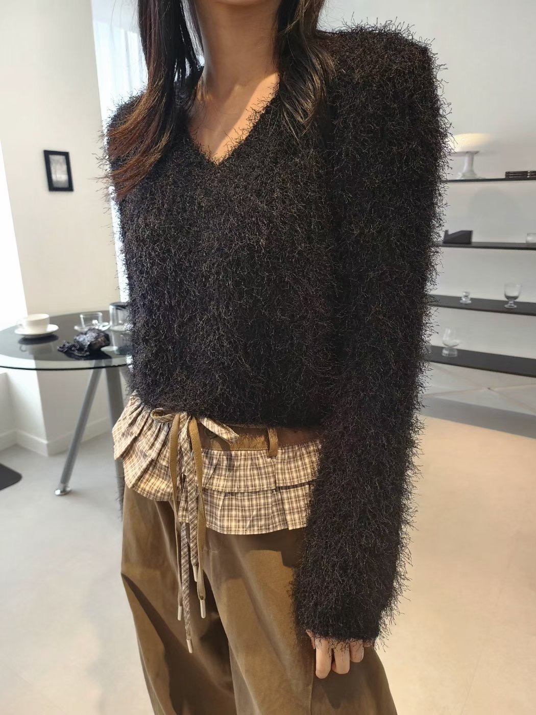 LAYERING韓國直郵㊣女士新款熱賣職業推薦休閑人氣真品針織衫LAYERING針織衫圖色4