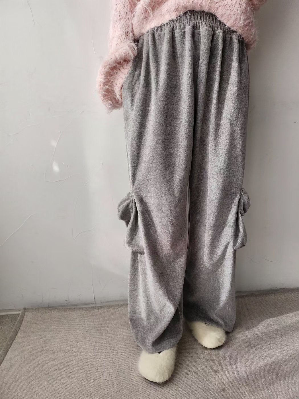 LAYERING韓國代購㊣女裝新品真品推薦休閑人氣時尚休閑褲口袋LAYERING休閑褲圖色1