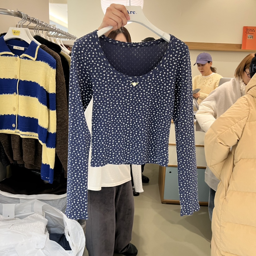 ARE東大門直郵㊣女士新款熱賣職業人氣真品時尚26春夏長袖T恤ARE YOU/ARE長袖T恤圖色1