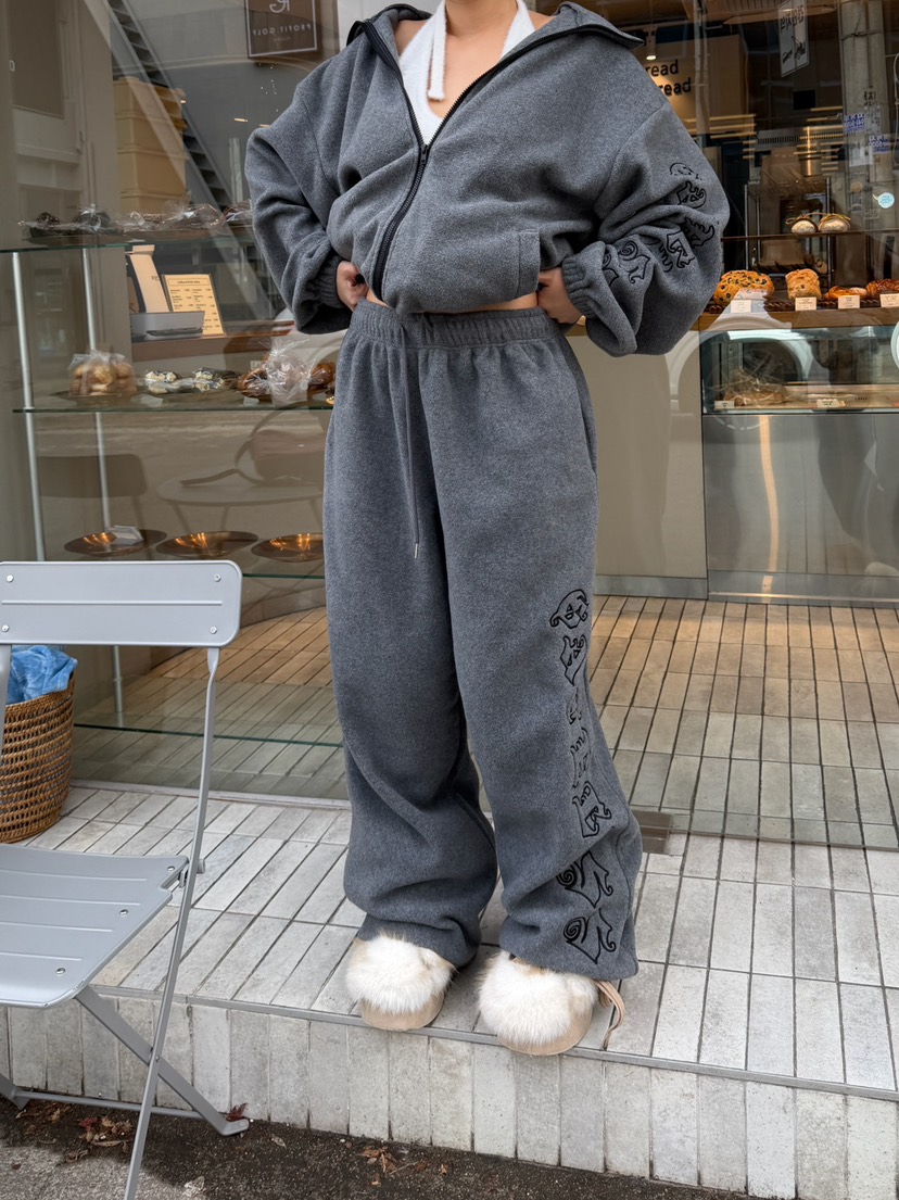 GATELESS東大門直郵㊣女裝新款推薦26春夏時尚職業休閑褲抓絨GATELESS休閑褲