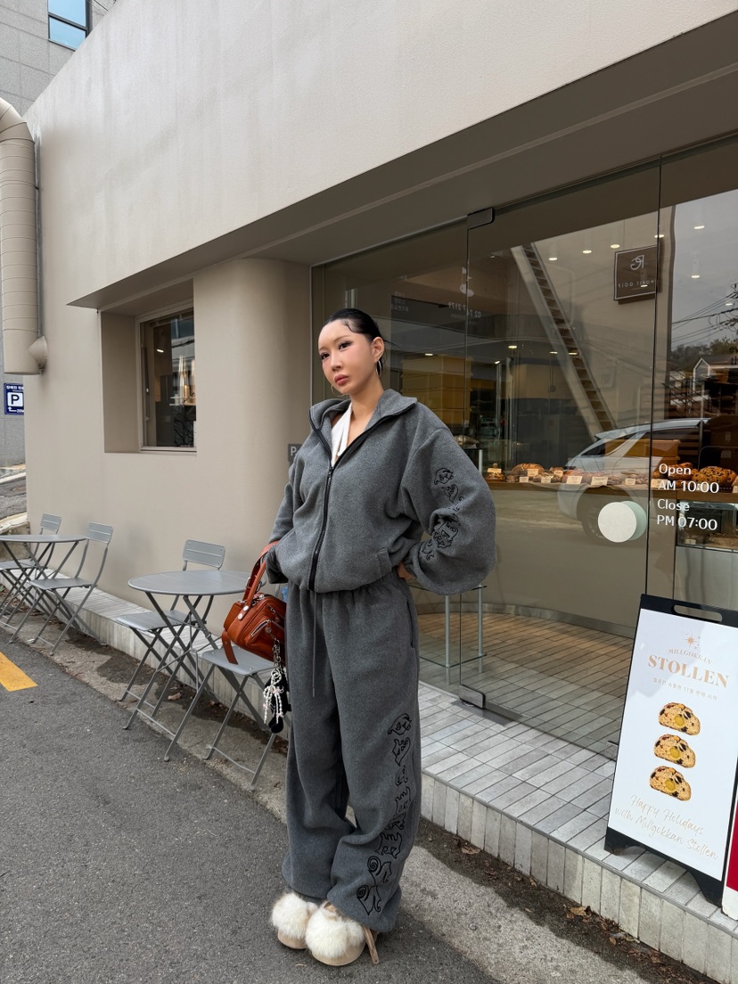 GATELESS東大門直郵㊣女裝新款推薦26春夏時尚職業休閑褲抓絨GATELESS休閑褲