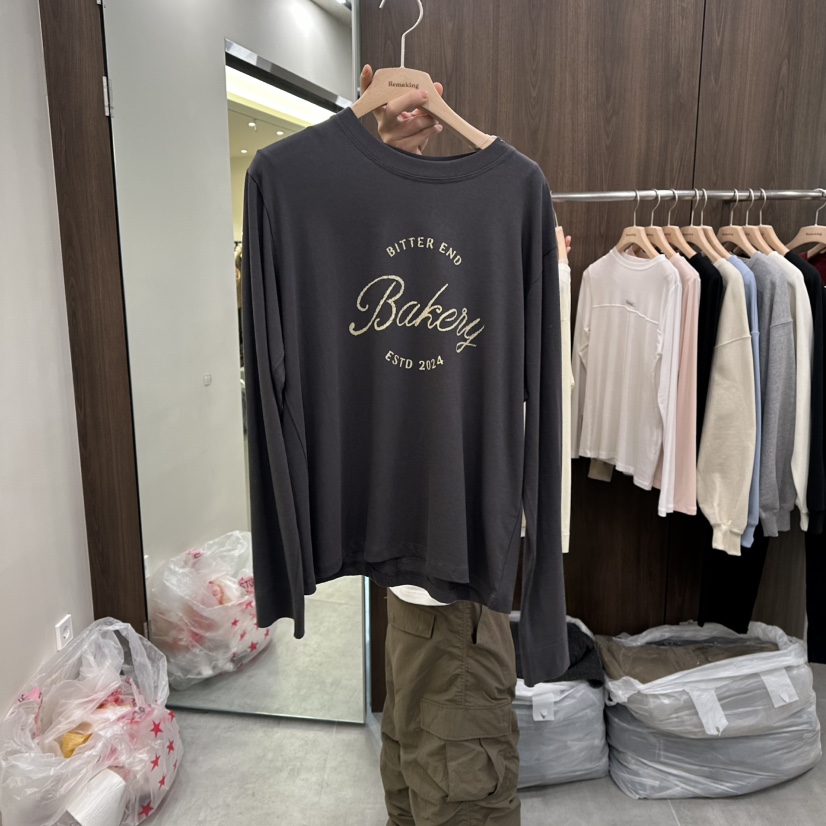 URBANSTORY/REMAKING㊣東大門代購女士新品時尚長袖T恤春款Remaking/URBANSTORY長袖T恤圖色4