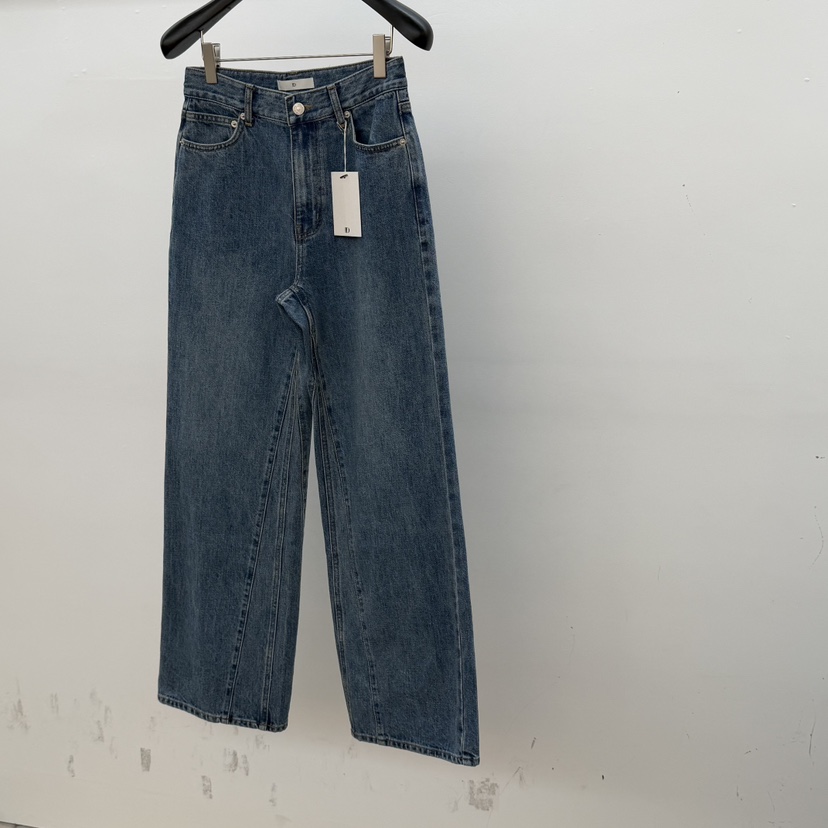 ID韓國直郵㊣女士新品推薦休閑26春夏職業時尚熱賣牛仔褲春款ID牛仔褲圖色1