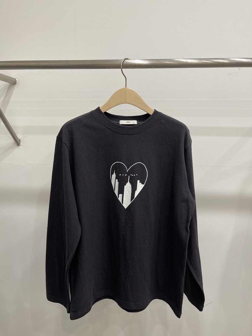 FIFTY韓國直郵㊣女裝新品推薦人氣26春夏時尚真品長袖T恤春款FIFTY長袖T恤圖色2