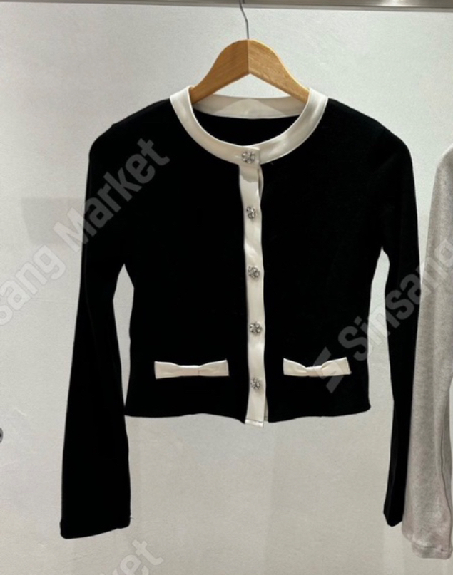 CONFETTI韓國代購㊣女裝新款熱賣時尚26春夏職業長袖T恤開衫CONFETTI長袖T恤圖色1