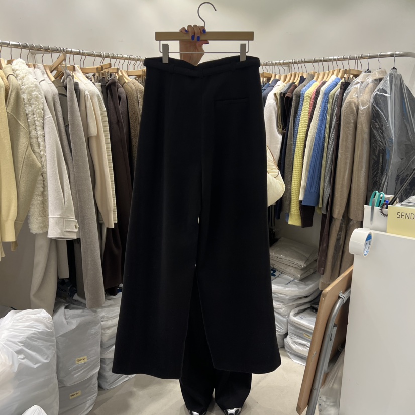 SENDTWO東大門直郵㊣女裝新款時尚休閑人氣休閑褲含腰帶系帶SENDTWO休閑褲