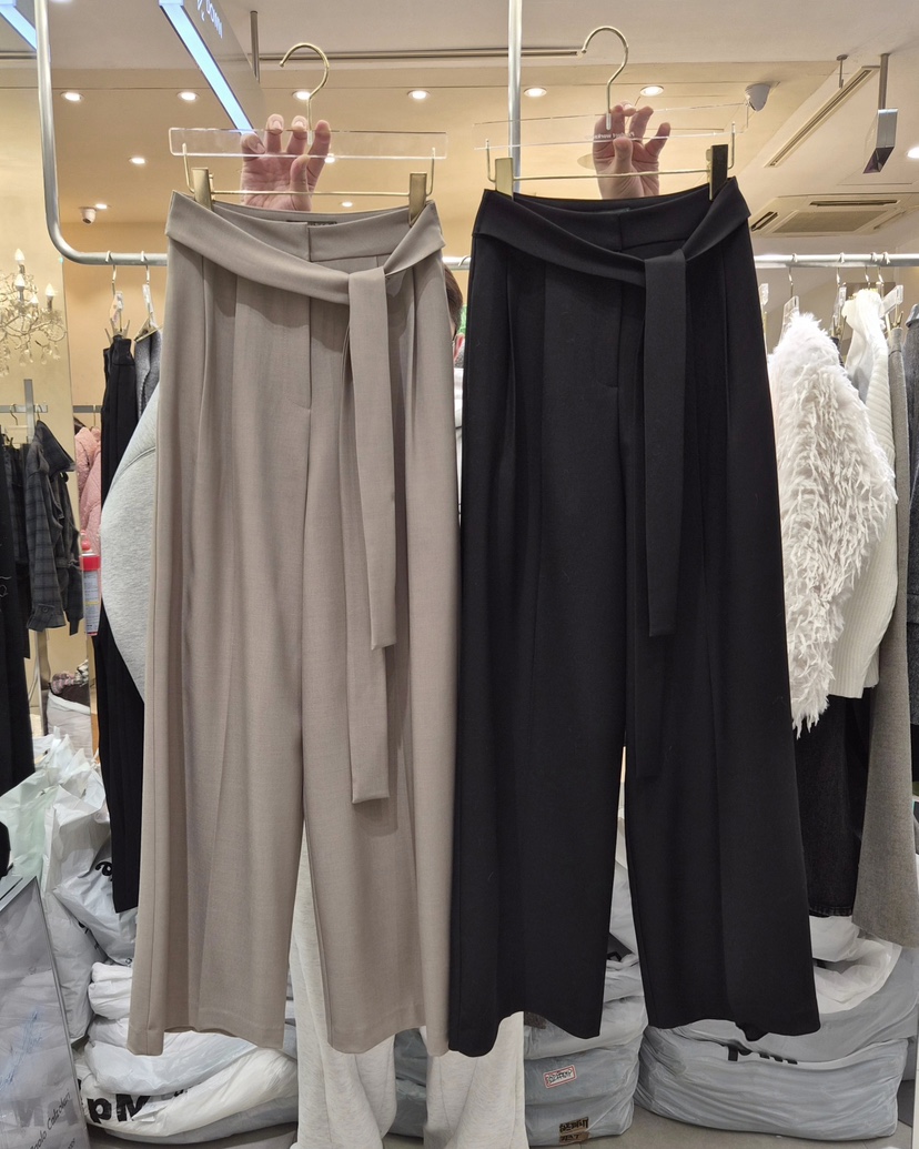 WORK SHOP韓國直郵㊣女士新款26春夏職業真品時尚休閑褲春款Work_shop休閑褲