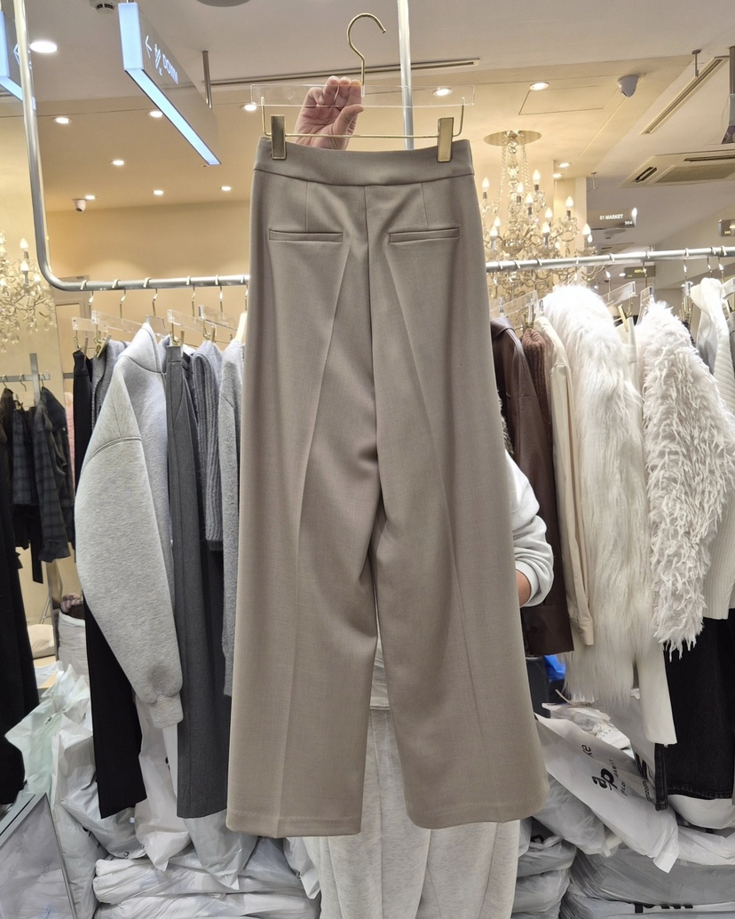 WORK SHOP韓國直郵㊣女士新款26春夏職業真品時尚休閑褲春款Work_shop休閑褲