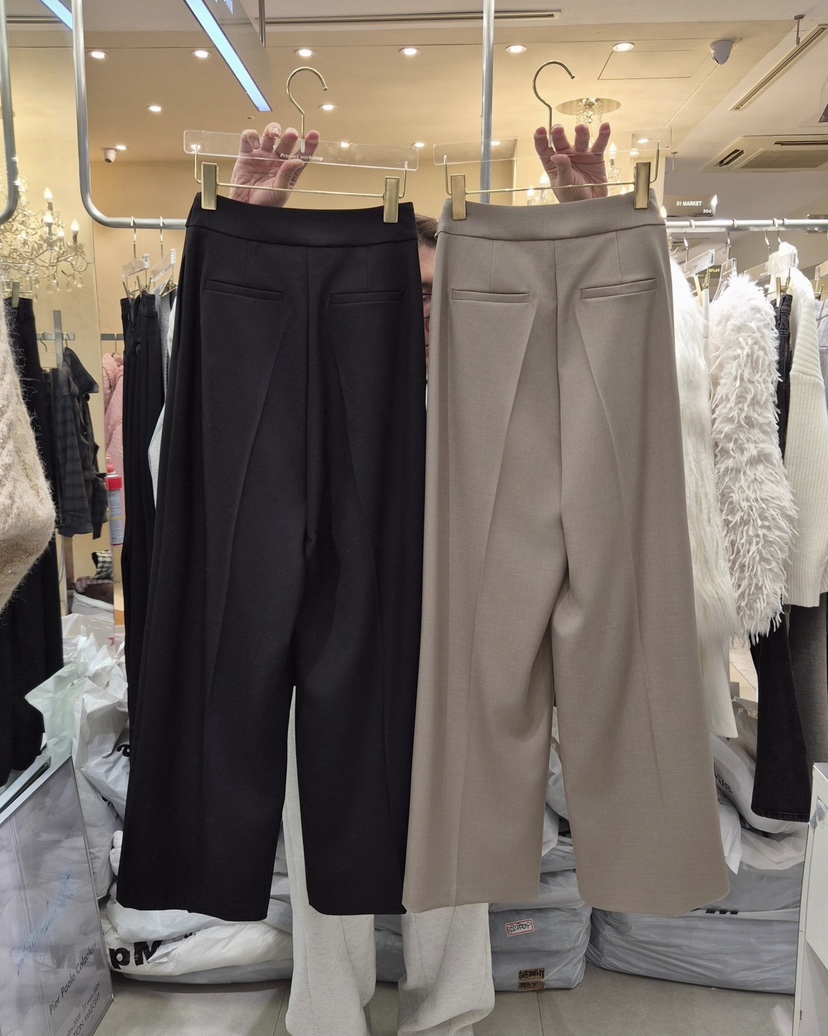 WORK SHOP韓國直郵㊣女士新款26春夏職業真品時尚休閑褲春款Work_shop休閑褲