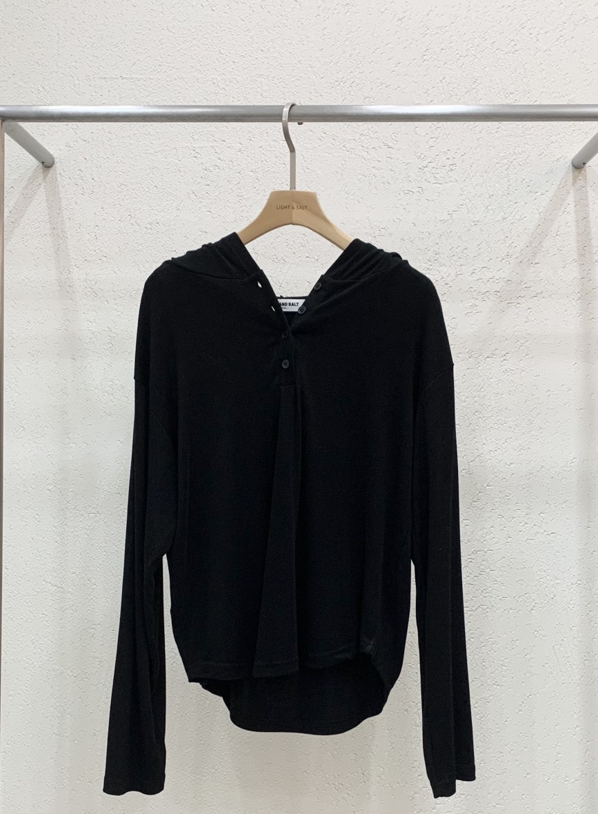 LIGHT AND SALT㊣東大門代購女裝新品熱賣長袖T恤連帽衫春款LIGHT AND SALT長袖T恤圖色5