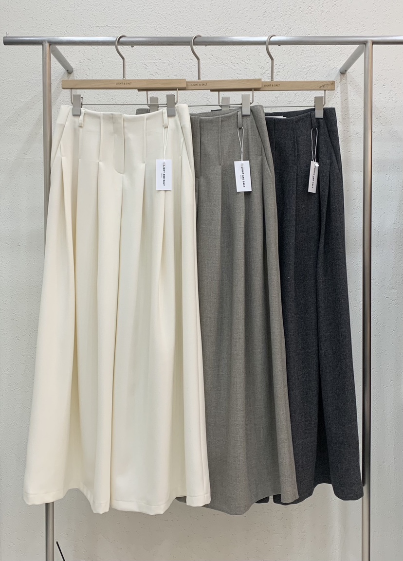 LIGHT AND SALT㊣東大門代購女士新品推薦休閑褲闊腿褲春款LIGHT AND SALT休閑褲