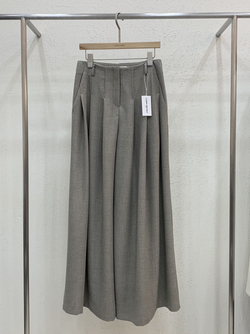 LIGHT AND SALT㊣東大門代購女士新品推薦休閑褲闊腿褲春款LIGHT AND SALT休閑褲圖色2