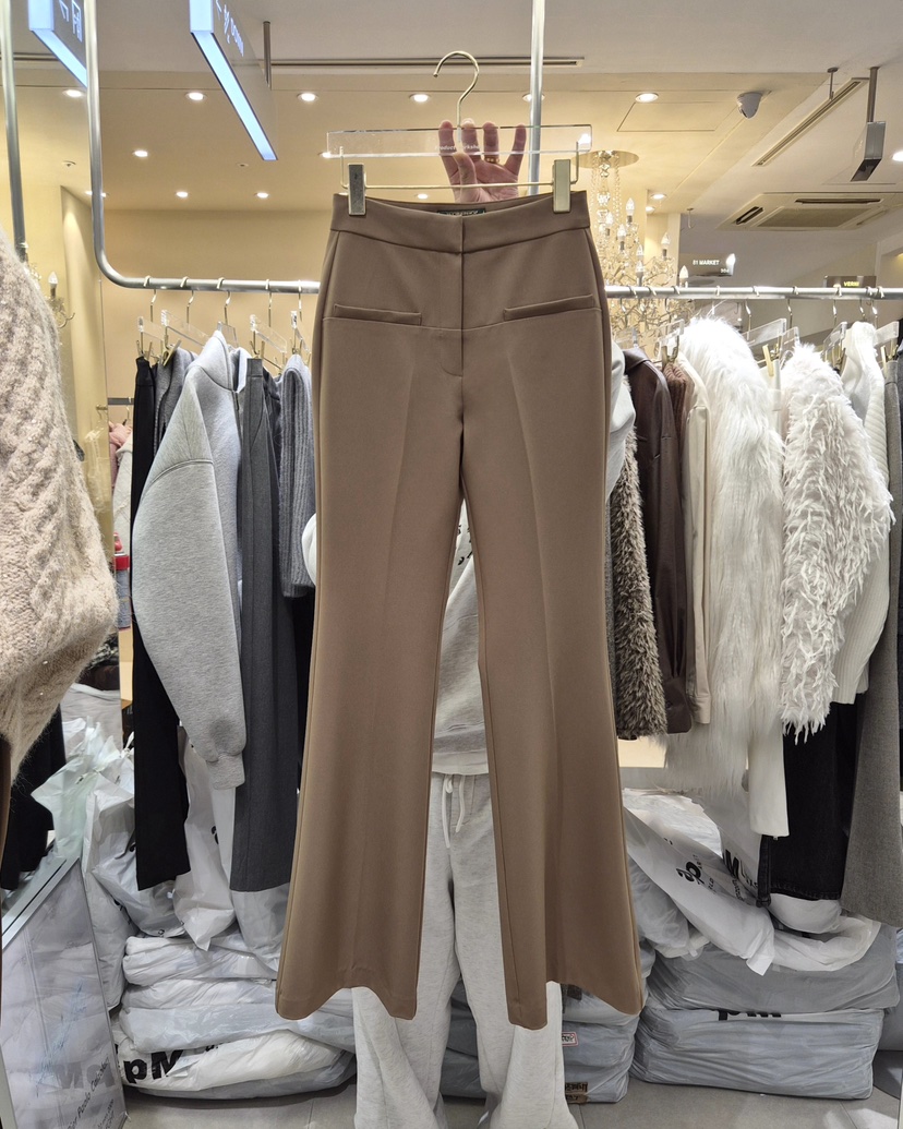 WORK SHOP㊣東大門實拍女士新品熱賣推薦時尚職業休閑褲春款Work_shop休閑褲圖色1