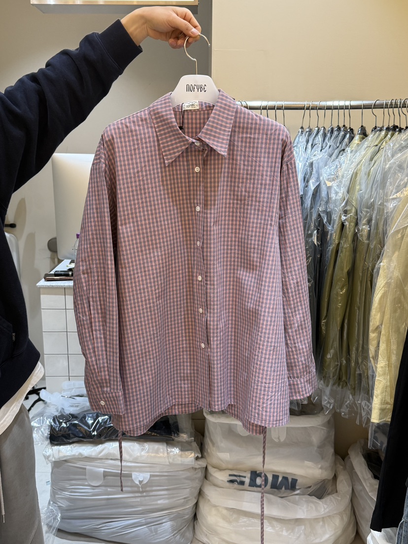 NOFYBE㊣東大門代購女士新款熱賣人氣襯衫蕾絲衫含腰繩春款NOFYBE襯衫/蕾絲衫圖色2