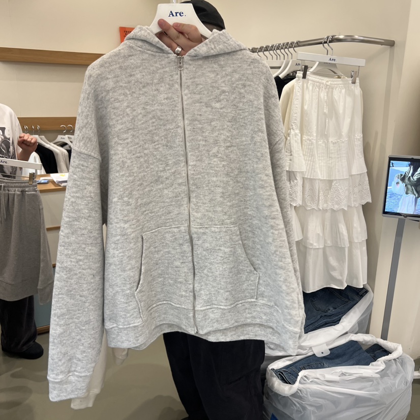 ARE韓國直郵㊣女士新品推薦人氣時尚26春夏職業休閑衛衣連帽衫ARE YOU/ARE衛衣圖色2