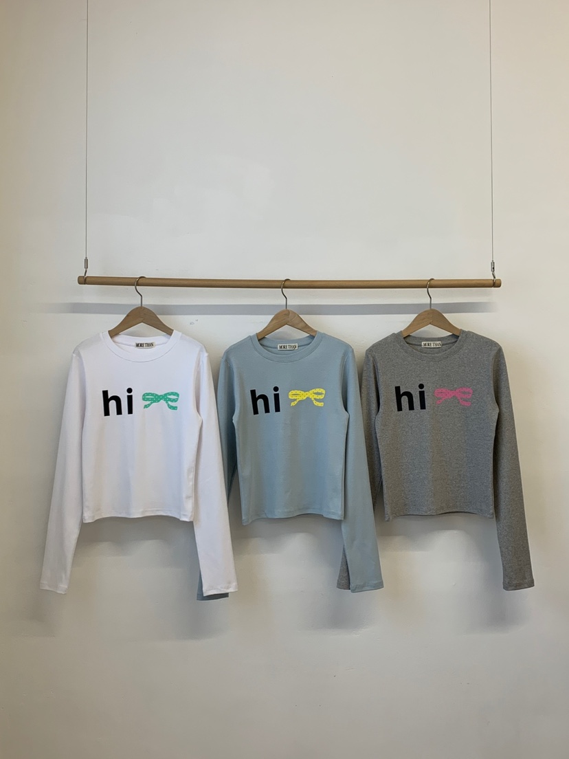 MORE THAN-P韓國直郵㊣女裝新款26春夏人氣時尚長袖T恤春款MORE THAN長袖T恤