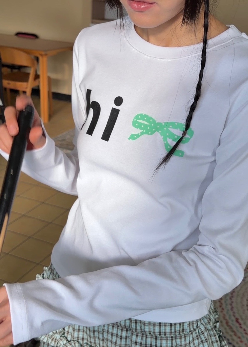 MORE THAN-P韓國直郵㊣女裝新款26春夏人氣時尚長袖T恤春款MORE THAN長袖T恤