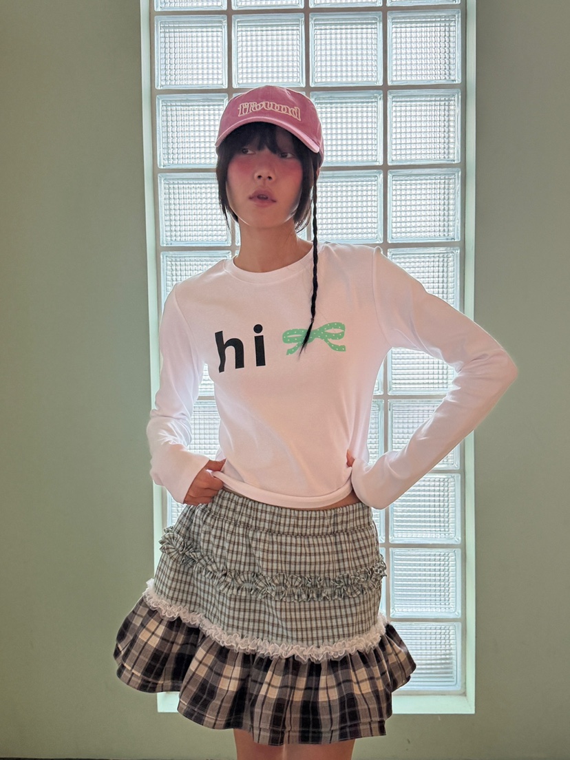 MORE THAN-P韓國直郵㊣女裝新款26春夏人氣時尚長袖T恤春款MORE THAN長袖T恤