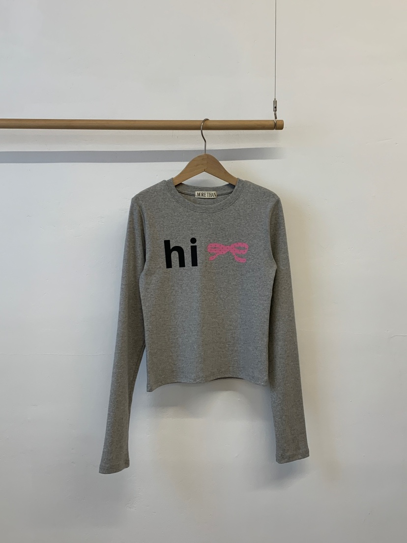 MORE THAN-P韓國直郵㊣女裝新款26春夏人氣時尚長袖T恤春款MORE THAN長袖T恤圖色3