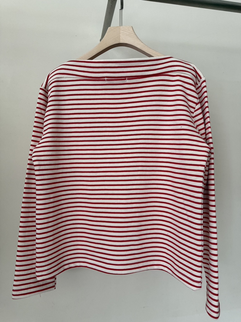 MUSHROOM-A韓國代購㊣女裝新款休閑真品推薦長袖T恤春款船領MUSHROOM長袖T恤