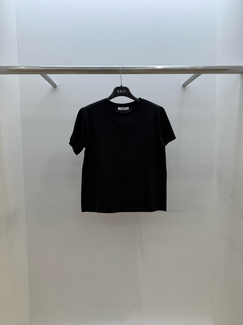 EDIT韓國直郵㊣女士新款時尚人氣休閑推薦職業熱賣真品26春夏T恤EDITT恤圖色5黑色